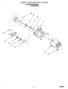 05 - Pump And Motor parts for Whirlpool Dishwasher DU840CWDB0 from AppliancePartsPros.com