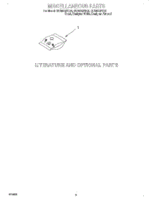 06 - Miscellaneous, Lit / Optional parts for Whirlpool Dishwasher GU980QPDB0 from AppliancePartsPros.com