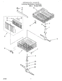 05 - Dishrack parts for Whirlpool Dishwasher DU915QWDB6 from AppliancePartsPros.com