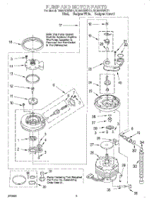 04 - Pump And Motor parts for Whirlpool Dishwasher DU927QWDQ1 from AppliancePartsPros.com