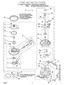 04 - Pump And Motor parts for Whirlpool Dishwasher DU940QWDZ6 from AppliancePartsPros.com