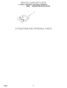 06 - Miscellaneous, Lit / Optional parts for Whirlpool Dishwasher DU940QWDZ6 from AppliancePartsPros.com