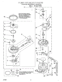 04 - Pump And Motor parts for Whirlpool Dishwasher DU915QWDQ6 from AppliancePartsPros.com