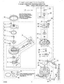 04 - Pump And Motor parts for Whirlpool Dishwasher DU980QPDQ6 from AppliancePartsPros.com