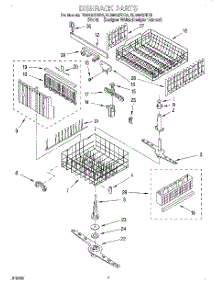 05 - Dishrack parts for Whirlpool Dishwasher DU980QPDQ6 from AppliancePartsPros.com