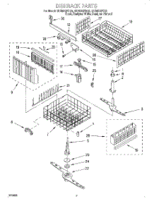 05 - Dishrack parts for Whirlpool Dishwasher GU980QPDZ0 from AppliancePartsPros.com
