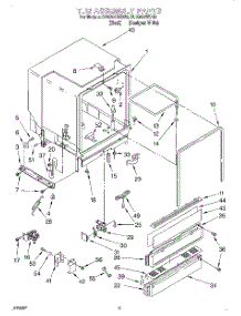 03 - Tub Assembly parts for Whirlpool Dishwasher DU930QWDQ6 from AppliancePartsPros.com