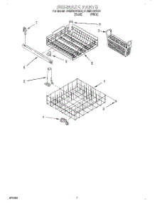 06 - Dishrack parts for Whirlpool Dishwasher DU850DWGQ0 from AppliancePartsPros.com