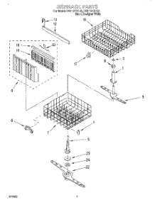 05 - Dishrack parts for Whirlpool Dishwasher DU911PCDB0 from AppliancePartsPros.com