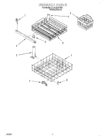 06 - Dishrack parts for Whirlpool Dishwasher DP840CWDW0 from AppliancePartsPros.com