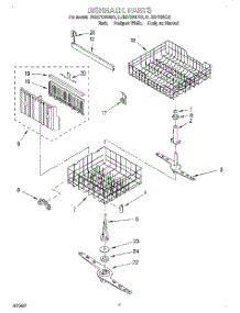 05 - Dishrack parts for Whirlpool Dishwasher DU927QWDZ0 from AppliancePartsPros.com