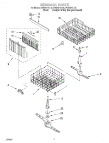 05 - Dishrack parts for Whirlpool Dishwasher DU900PCDQ6 from AppliancePartsPros.com
