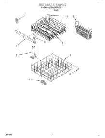 06 - Dishrack parts for Whirlpool Dishwasher DU890DWGX0 from AppliancePartsPros.com