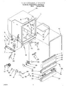 03 - Tub Assembly parts for Whirlpool Dishwasher DU935QWDQ6 from AppliancePartsPros.com