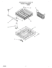 06 - Dishrack parts for Whirlpool Dishwasher DU840DWGX0 from AppliancePartsPros.com