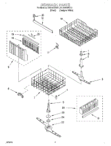 05 - Dishrack parts for Whirlpool Dishwasher DU929QWDB1 from AppliancePartsPros.com