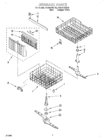 05 - Dishrack parts for Whirlpool Dishwasher DU920QWDQ6 from AppliancePartsPros.com