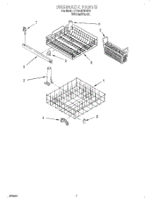06 - Dishrack parts for Whirlpool Dishwasher DP840DWGX0 from AppliancePartsPros.com