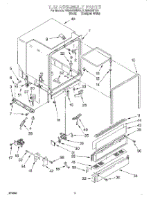 03 - Tub Assembly parts for Whirlpool Dishwasher DU925QWDQ6 from AppliancePartsPros.com