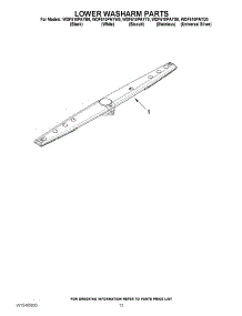 11 - Lower Washarm Parts parts for Whirlpool Dishwasher WDF510PAYS0 from AppliancePartsPros.com