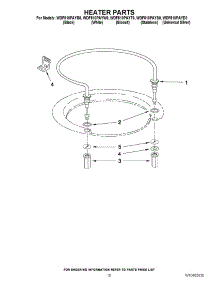 08 - Heater Parts parts for Whirlpool Dishwasher WDF510PAYB0 from AppliancePartsPros.com