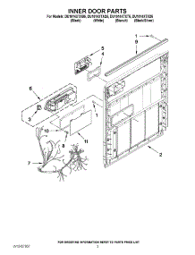 03 - Inner Door Parts parts for Whirlpool Dishwasher DU1014XTXQ5 from AppliancePartsPros.com