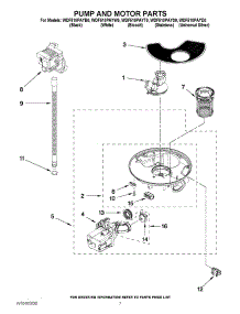 06 - Pump And Motor Parts parts for Whirlpool Dishwasher WDF510PAYD0 from AppliancePartsPros.com
