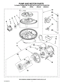 06 - Pump And Motor Parts parts for Whirlpool Dishwasher DU1030XTXB5 from AppliancePartsPros.com