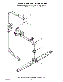 07 - Upper Wash And Rinse Parts parts for Whirlpool Dishwasher WDT710PAYB1 from AppliancePartsPros.com