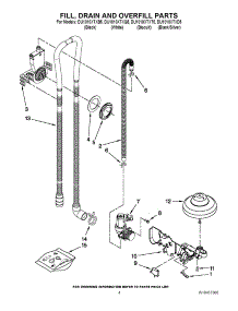 04 - Fill, Drain And Overfill Parts parts for Whirlpool Dishwasher DU1010XTXQ5 from AppliancePartsPros.com