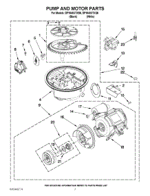 06 - Pump And Motor Parts parts for Whirlpool Dishwasher DP1040XTXQ6 from AppliancePartsPros.com