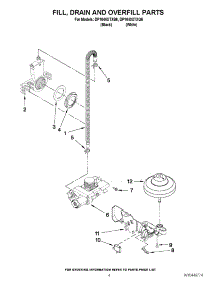 04 - Fill, Drain And Overfill Parts parts for Whirlpool Dishwasher DP1040XTXB6 from AppliancePartsPros.com