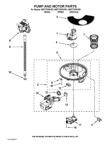 06 - Pump And Motor Parts parts for Whirlpool Dishwasher WDT770PAYM1 from AppliancePartsPros.com