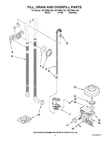 04 - Fill, Drain And Overfill Parts parts for Whirlpool Dishwasher WDT790SLYB0 from AppliancePartsPros.com