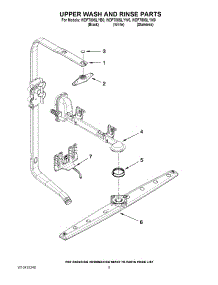 07 - Upper Wash And Rinse Parts parts for Whirlpool Dishwasher WDF780SLYB0 from AppliancePartsPros.com