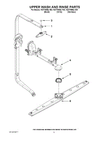 07 - Upper Wash And Rinse Parts parts for Whirlpool Dishwasher WDT790SLYM0 from AppliancePartsPros.com