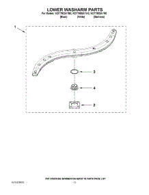 11 - Lower Washarm Parts parts for Whirlpool Dishwasher WDT790SAYB0 from AppliancePartsPros.com