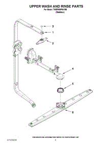 07 - Upper Wash And Rinse Parts parts for Whirlpool Dishwasher 7WDF530PAYM0 from AppliancePartsPros.com
