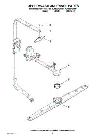 07 - Upper Wash And Rinse Parts parts for Whirlpool Dishwasher WDF530PLYW0 from AppliancePartsPros.com