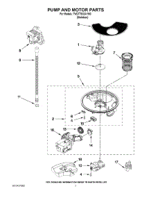 06 - Pump And Motor Parts parts for Whirlpool Dishwasher 7WDT790SAYM0 from AppliancePartsPros.com