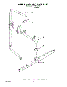 07 - Upper Wash And Rinse Parts parts for Whirlpool Dishwasher 7WDT790SAYM0 from AppliancePartsPros.com
