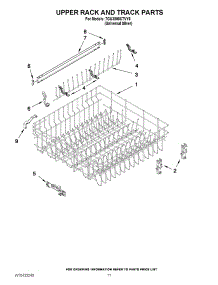09 - Upper Rack And Track Parts parts for Whirlpool Dishwasher 7GU3800XTVY6 from AppliancePartsPros.com