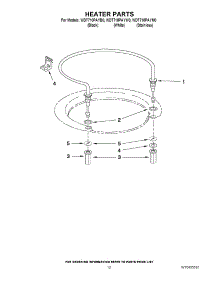 08 - Heater Parts parts for Whirlpool Dishwasher WDT710PAYM0 from AppliancePartsPros.com
