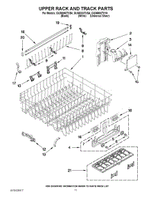 09 - Upper Rack And Track Parts parts for Whirlpool Dishwasher GU3600XTVB4 from AppliancePartsPros.com