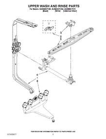 07 - Upper Wash And Rinse Parts parts for Whirlpool Dishwasher GU3600XTVQ4 from AppliancePartsPros.com