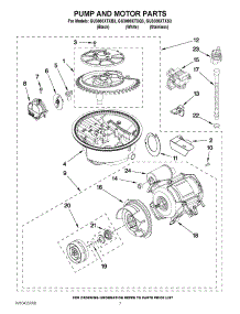 06 - Pump And Motor Parts parts for Whirlpool Dishwasher GU3000XTXQ3 from AppliancePartsPros.com