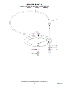 08 - Heater Parts parts for Whirlpool Dishwasher WDF750SAYB0 from AppliancePartsPros.com