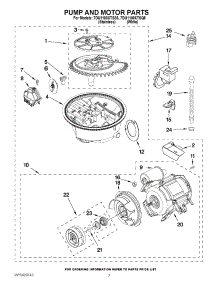06 - Pump And Motor Parts parts for Whirlpool Dishwasher 7DU1100XTSQ5 from AppliancePartsPros.com