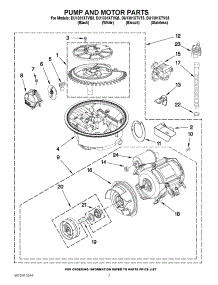 06 - Pump And Motor Parts parts for Whirlpool Dishwasher DU1301XTVQ5 from AppliancePartsPros.com
