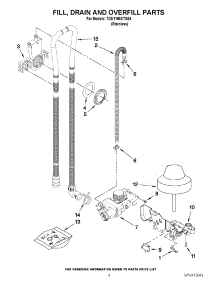04 - Fill, Drain And Overfill Parts parts for Whirlpool Dishwasher 7DU1100XTSS4 from AppliancePartsPros.com